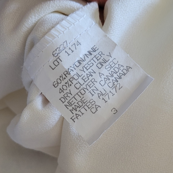 Size 3 Cream Smart Set Button up Dress - Picture 6 of 6